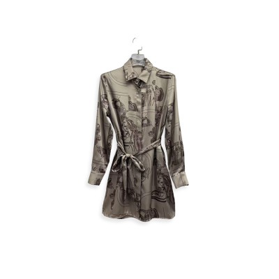 HERMES PRINTED DRESS